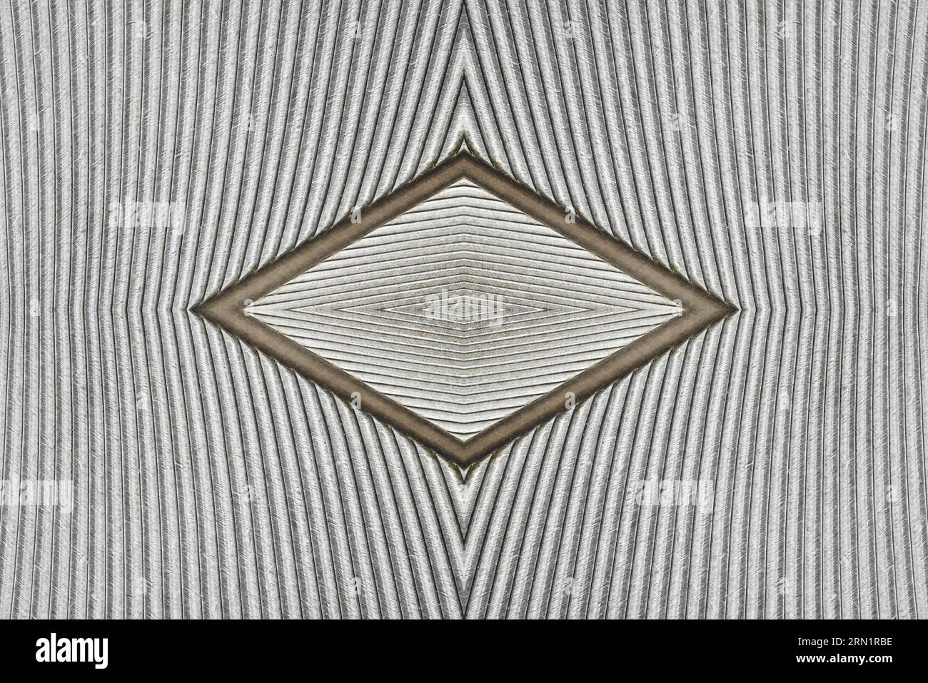Motif sans couture fabriqué à partir d'un gros plan miroir d'une plume d'oiseau (pigeon voyageur) Banque D'Images