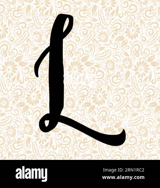 Alpha L Sweet UPPER , vecteur alphabet noir, vecteur alphabet, vecteur silhouette alphabet, vecteur police, Latter Art, Alphabet Vector, font Vector Illustration de Vecteur