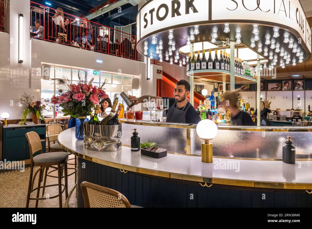 France, Bas Rhin, Strasbourg, le restaurant Drunky Stork social Club