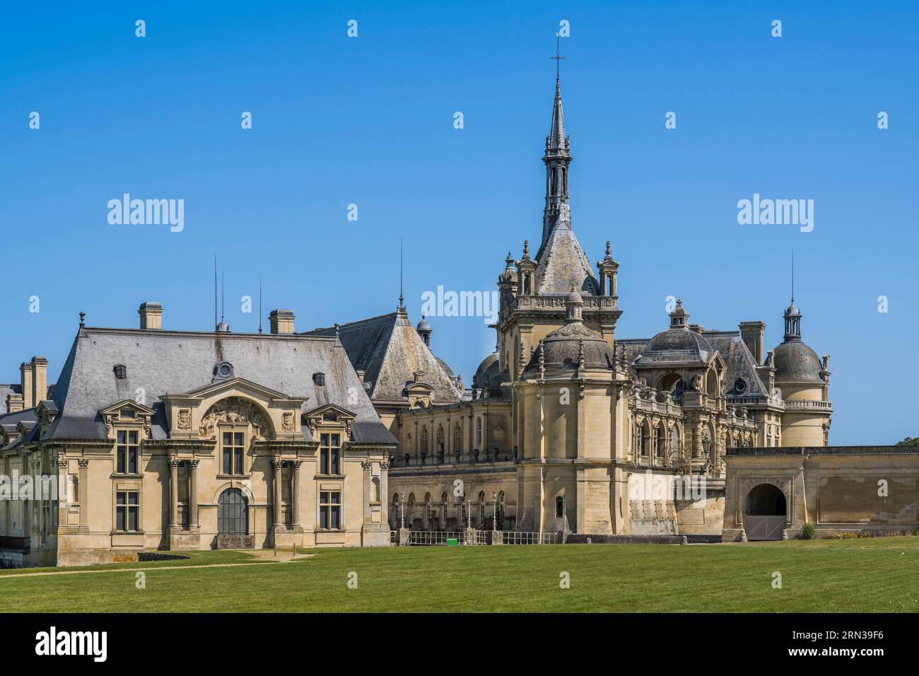 France, Oise, Chantilly, le château de Chantilly et le musée Condé Banque D'Images