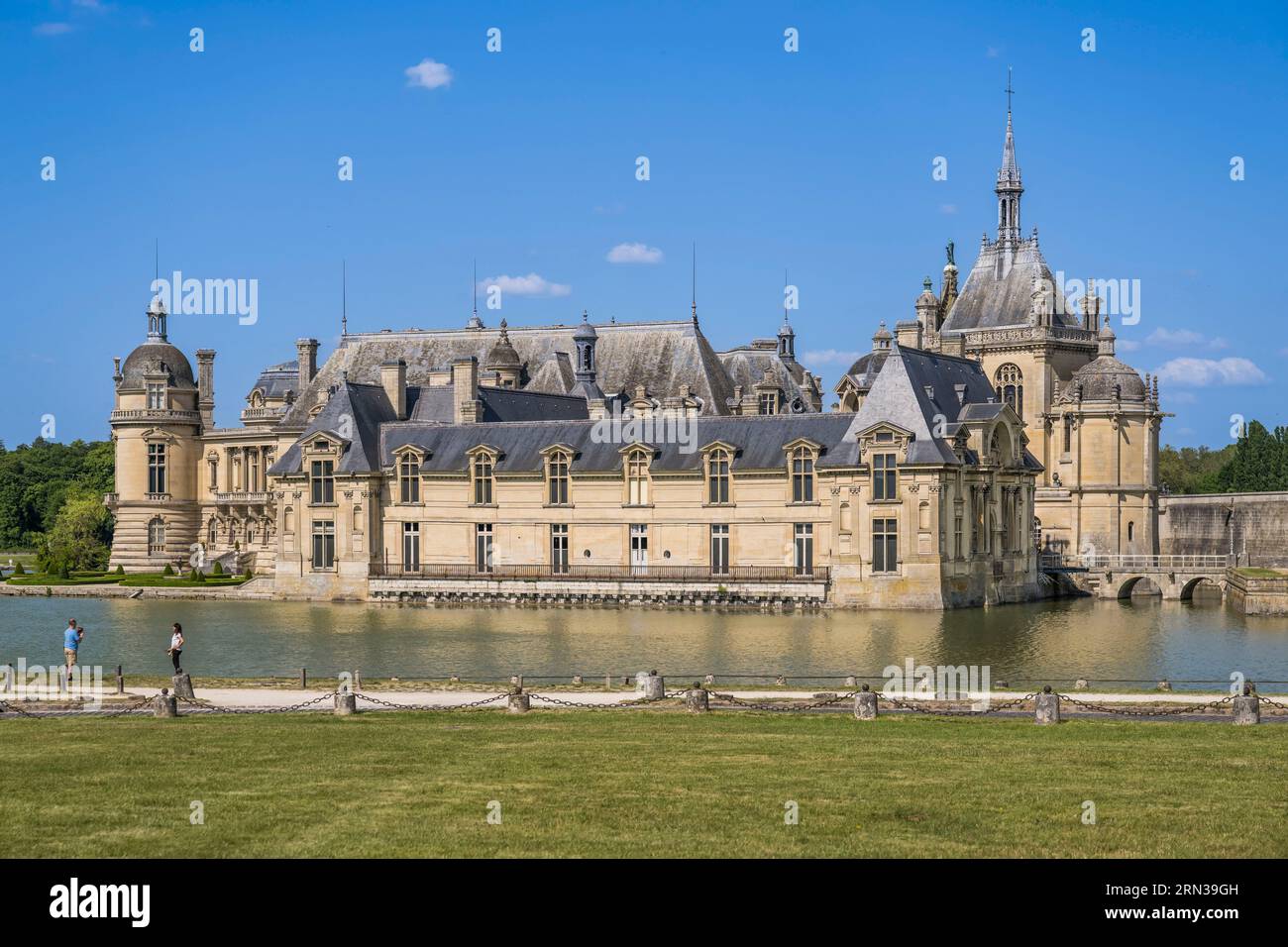 France, Oise, Chantilly, le château de Chantilly, Banque D'Images