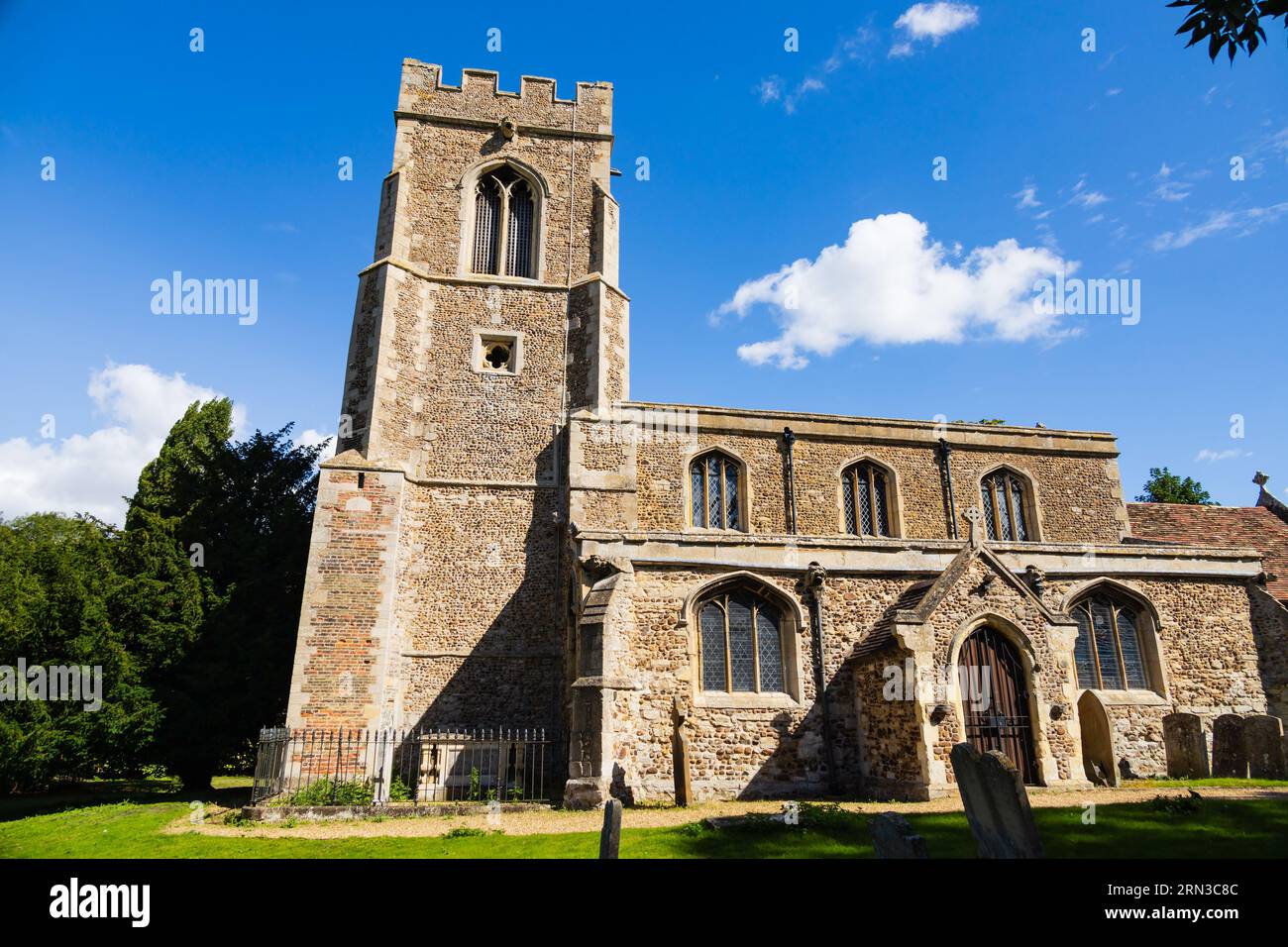 Église paroissiale de All Saints, Offord Cluny, Cambridgeshire, Angleterre Banque D'Images