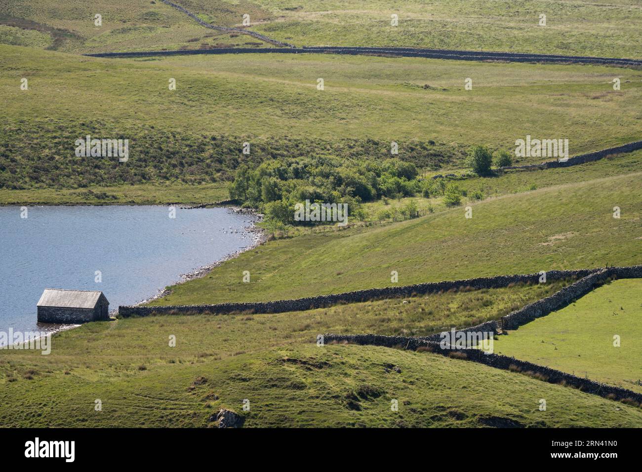 Cadair Idris et les terres agricoles environnantes vues de Pared y Cefn-hir, Llynnau Creggenen, Dolgellau, pays de Galles Banque D'Images
