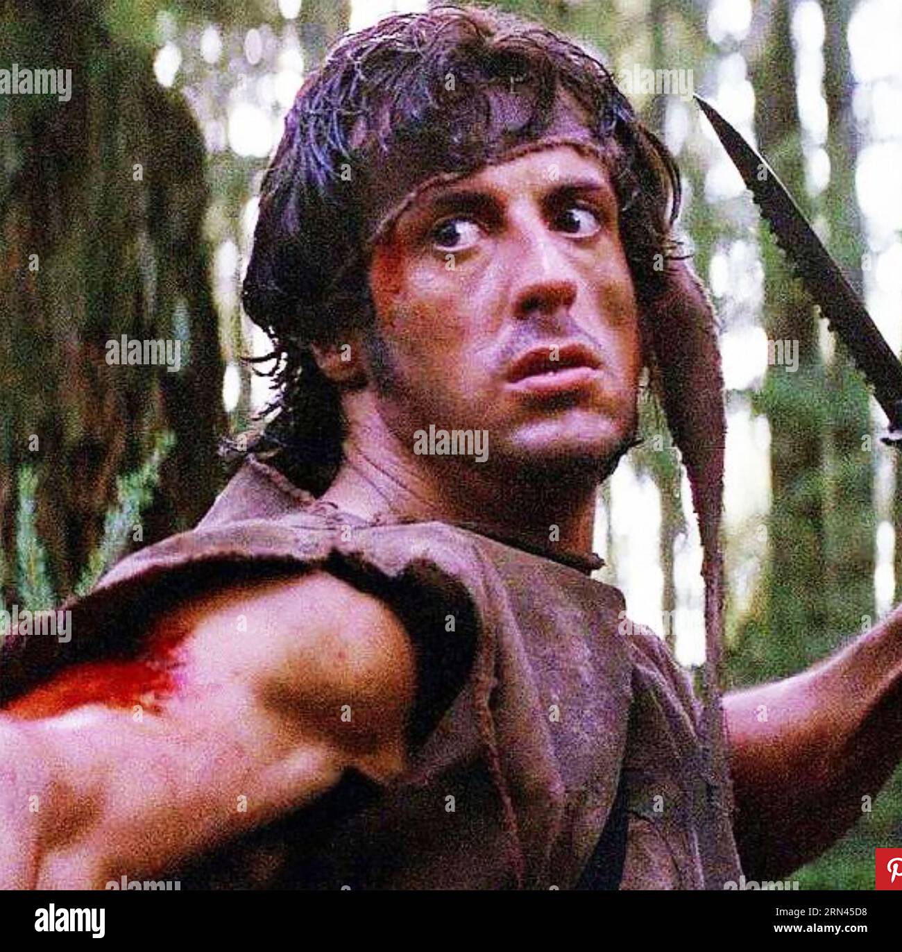 PREMIER film DE SANG 1982 Orion Pictures avec Sylvester Stallone Banque D'Images