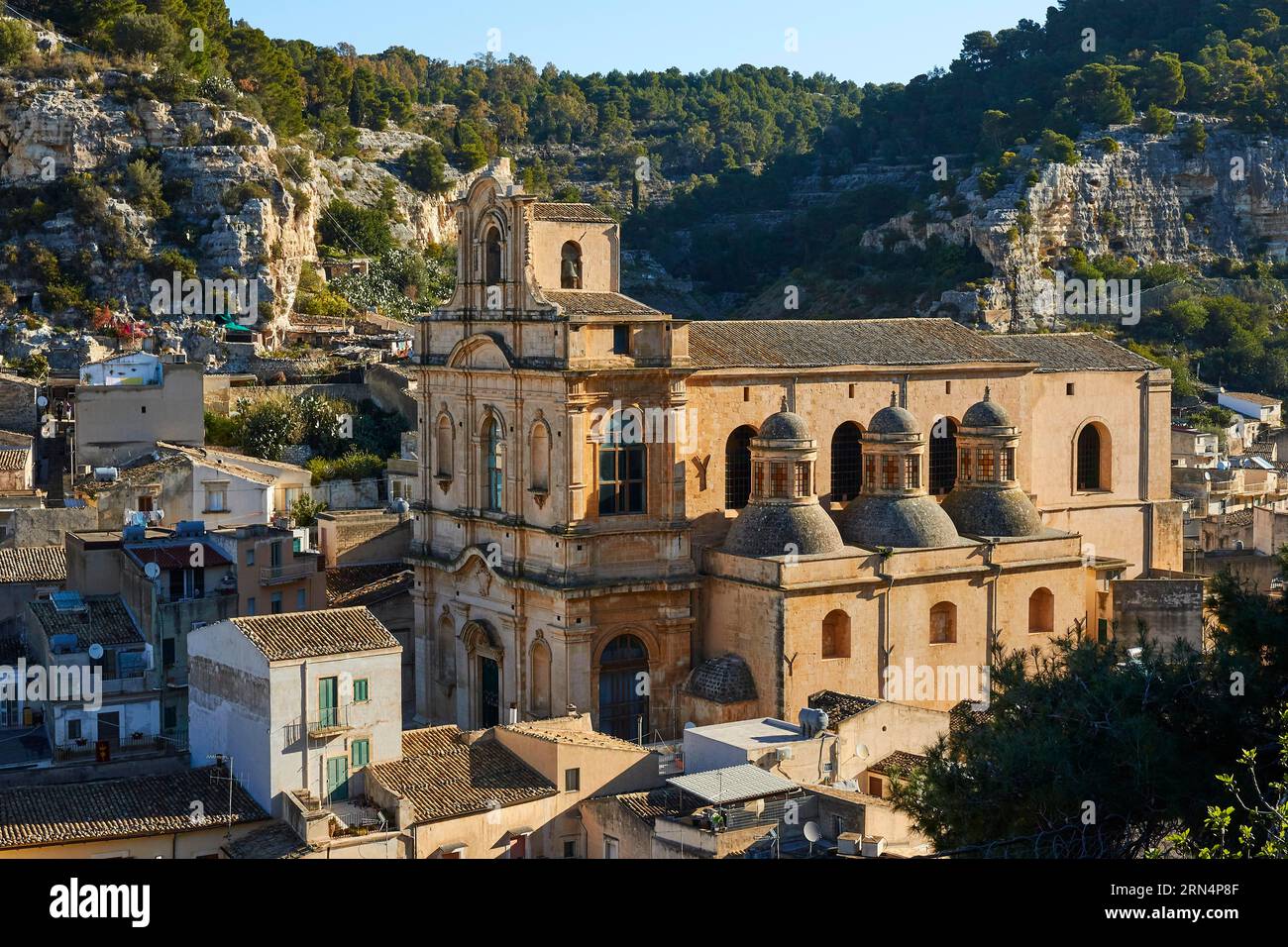 Chiesa di Santa Maria la Nova, église, sanctuaire, Scigli, ville baroque, coin baroque, sud-est, Sicile, Italie Banque D'Images