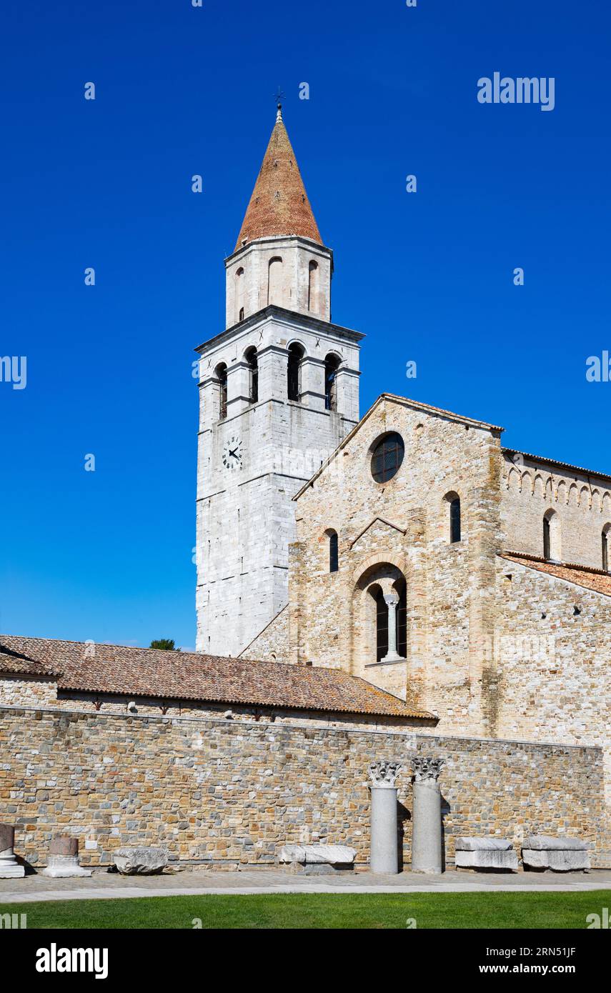 Basilique de Santa Maria Assunta d'Aquileia, Aquileia, Friuli Venezia Giulia, Italie Banque D'Images