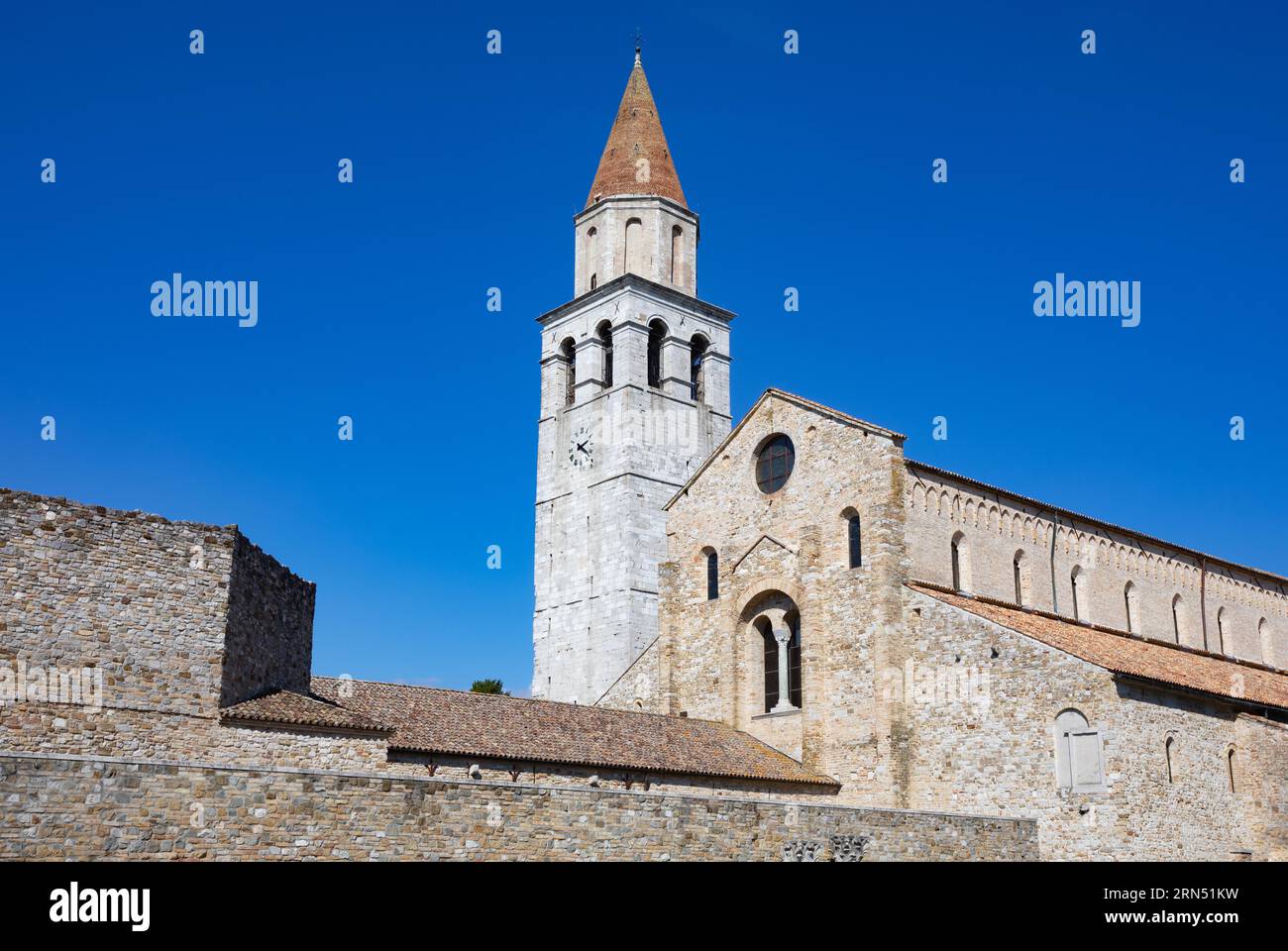 Basilique de Santa Maria Assunta d'Aquileia, Aquileia, Friuli Venezia Giulia, Italie Banque D'Images
