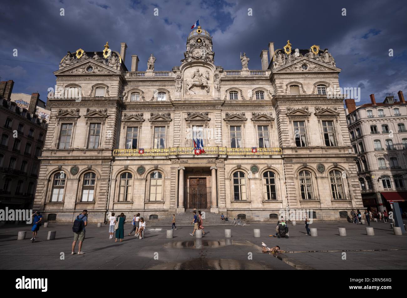 Hôtel de ville Hôtel de ville, Vieille ville, Lyon, Département Rhone, région Auvergne-Rhone-Alpes, France Banque D'Images