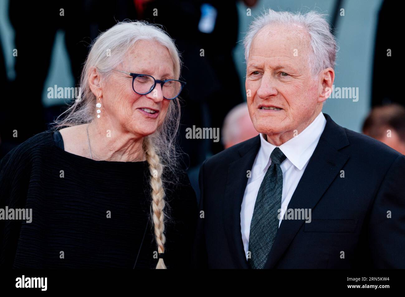 Venise, Italie. 31 août 2023. Summer Mann et Michael Mann arrivent à la première de Ferrari à Sala Grande au 80e Festival International du film de Venise. Crédit : Euan Cherry/Alamy Live News Banque D'Images