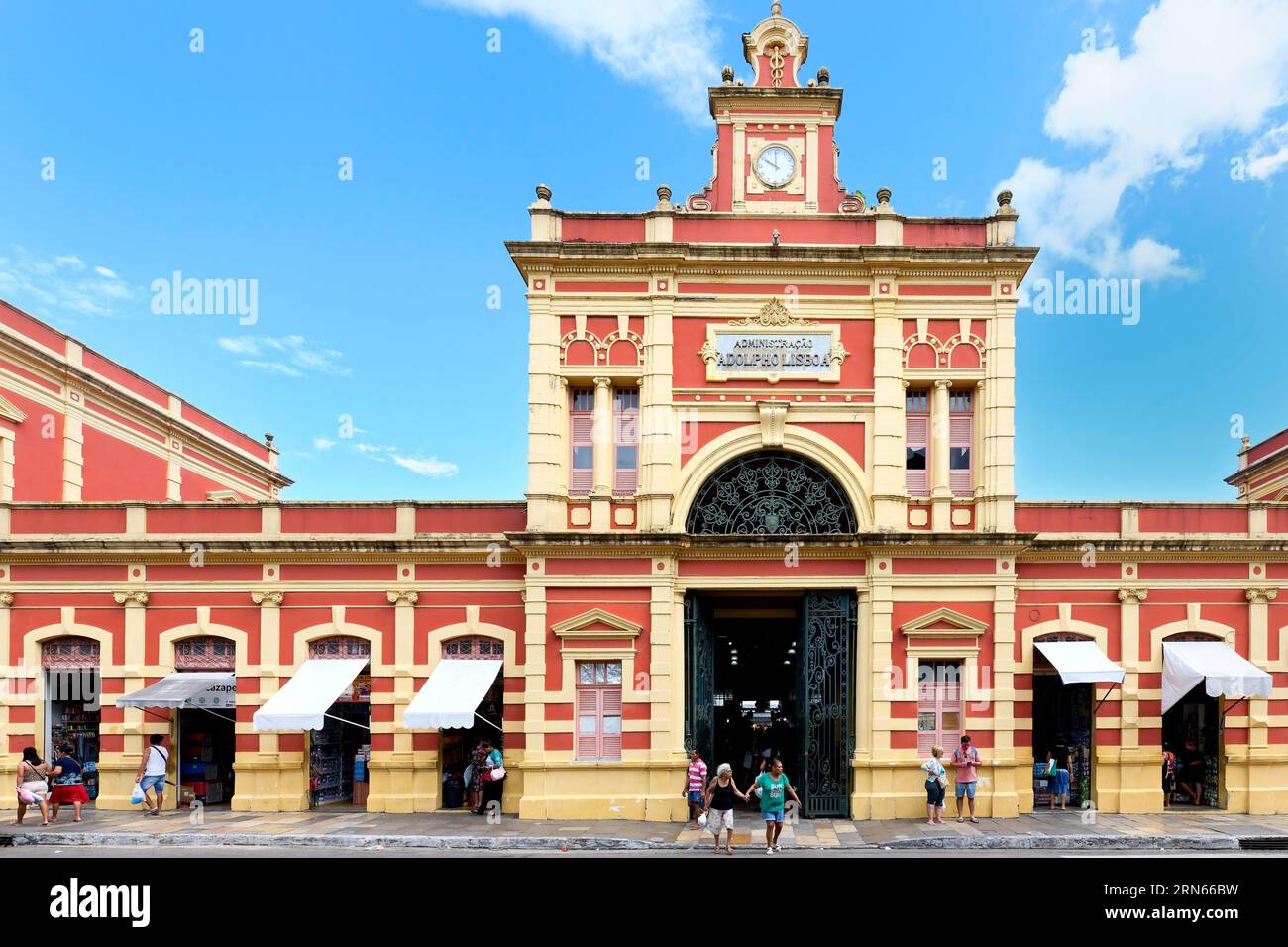 Adolpho Lisboa market hall, Manaus, Amazonie State, Brésil Banque D'Images