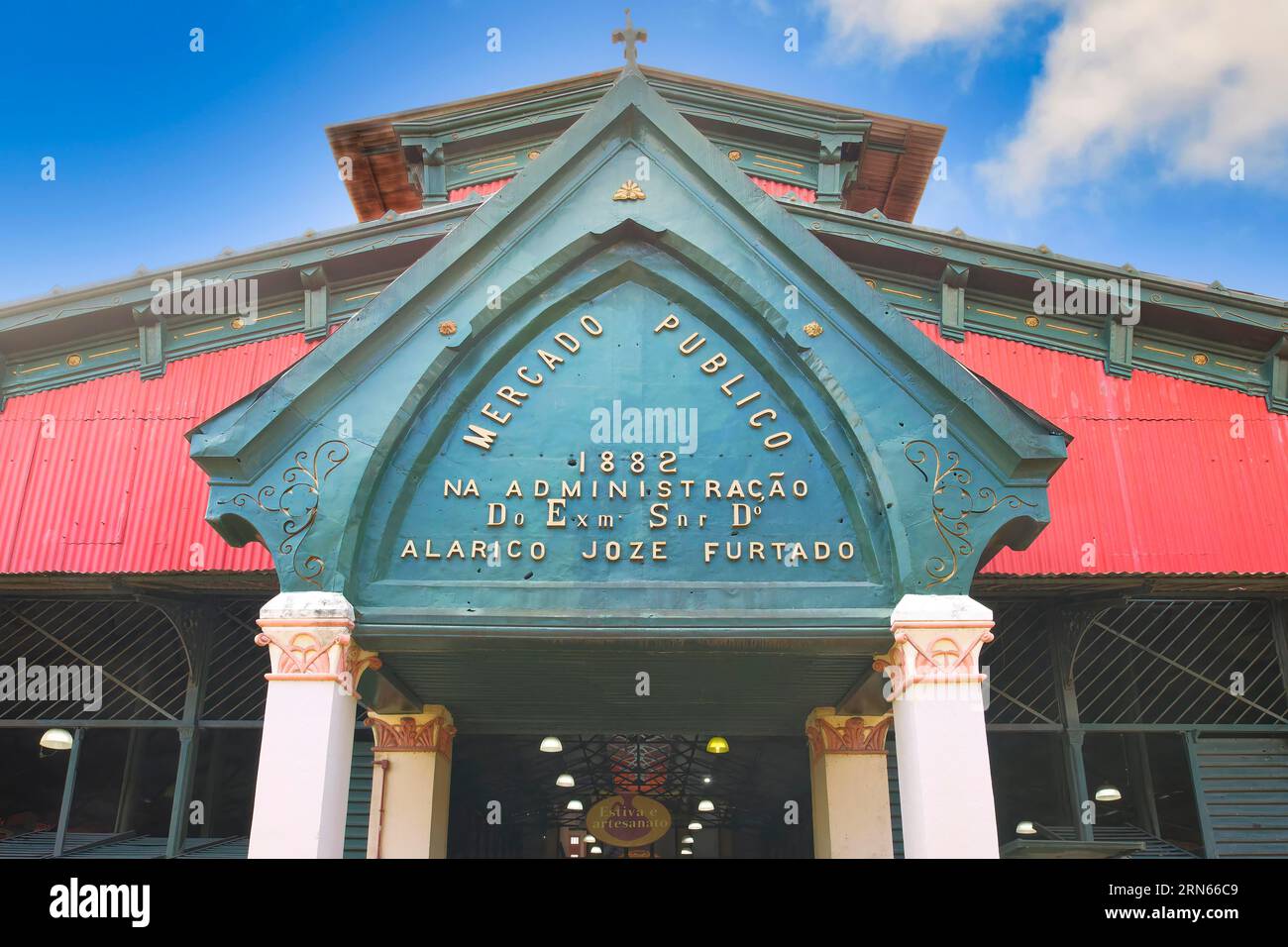 Adolpho Lisboa market hall, Manaus, Amazonie State, Brésil Banque D'Images