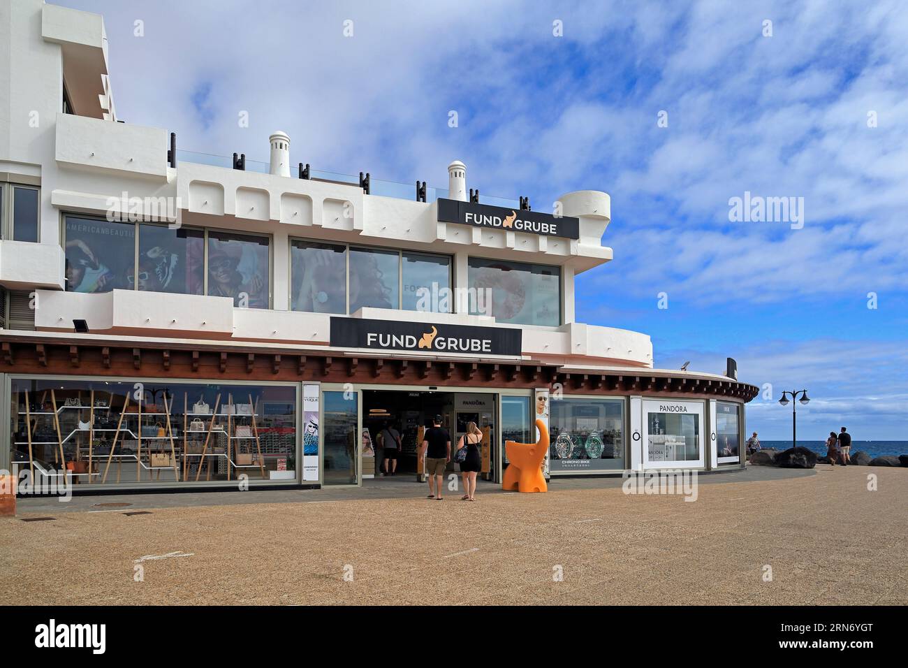 Fonds Grube Shop, Playa Blanca, Lanzarote, îles Canaries. Prise en février 23 Banque D'Images