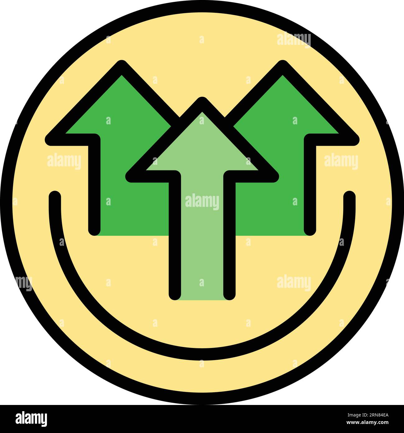 Vecteur de contour de l'icône coaching haut. Équipe d'experts. Couleur de la réussite de l'objectif Illustration de Vecteur