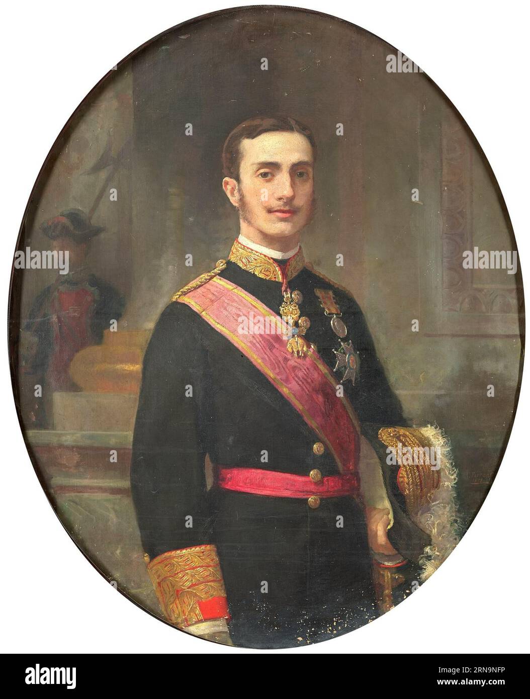 Alfonso XII 1878 par Alejandro Ferrant y Fischermans Banque D'Images