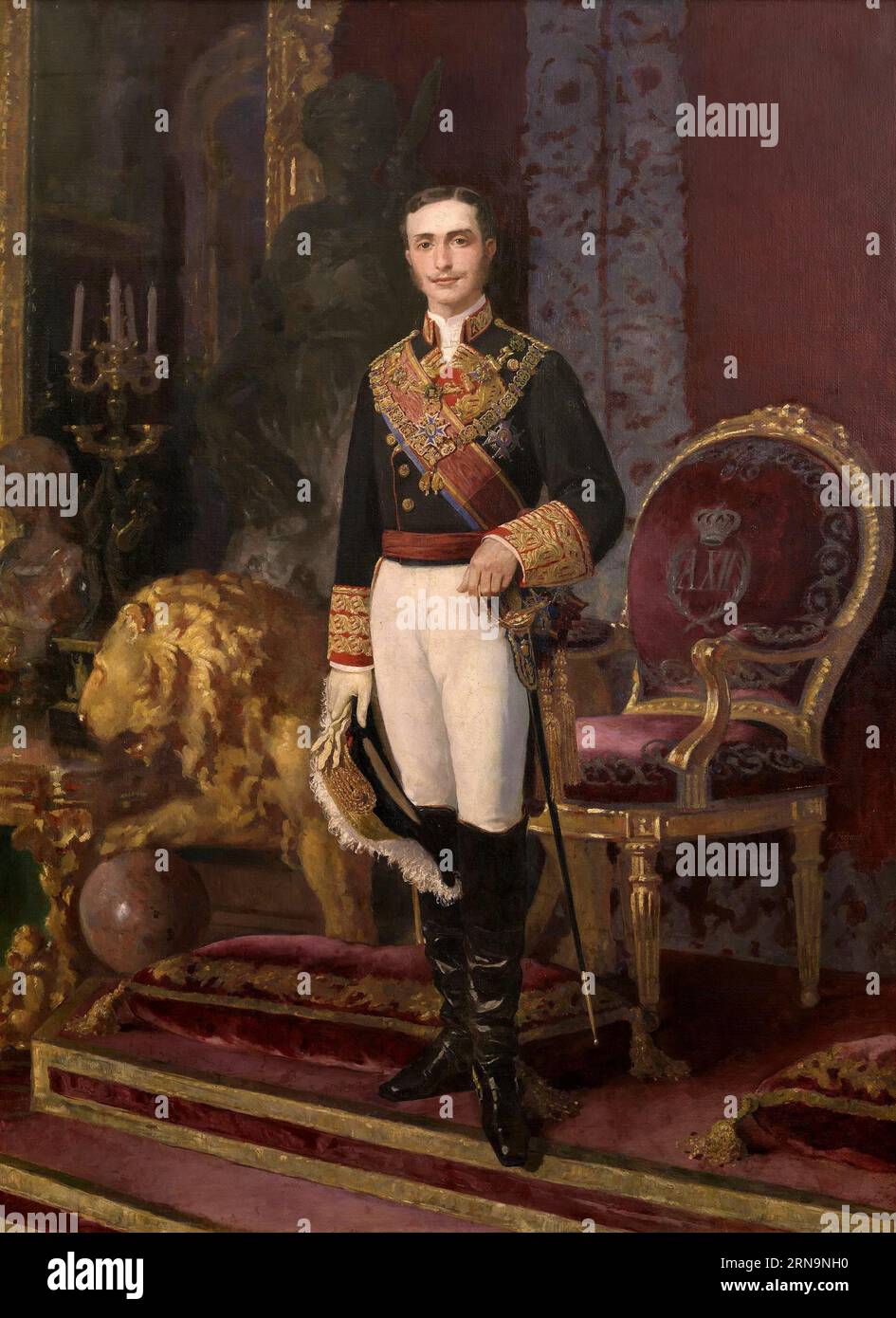 Alfonso XII vers 1875 par Alejandro Ferrant y Fischermans Banque D'Images