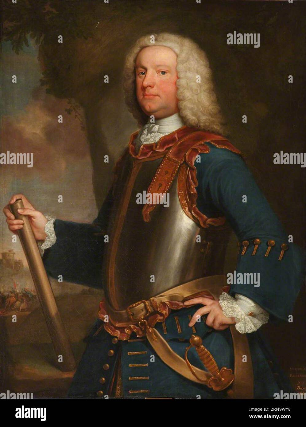 Lieutenant-général Richard Onslow (mort en 1760) vers 1740 par Hans Hysing Banque D'Images