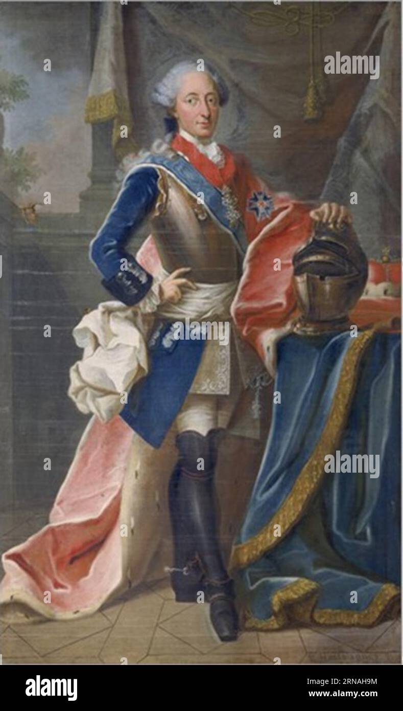 Bildnis des Kurfürsten Maximilian III Joseph von Bayern 1767 de Michael Hartwagner Banque D'Images