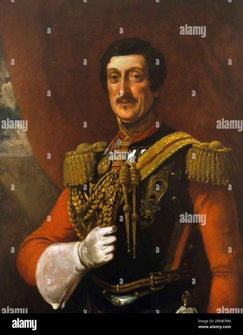 Stapleton Cotton, 1e vicomte Combermere (1773 - 1865) vers 1845 par John Prescott Knight Banque D'Images