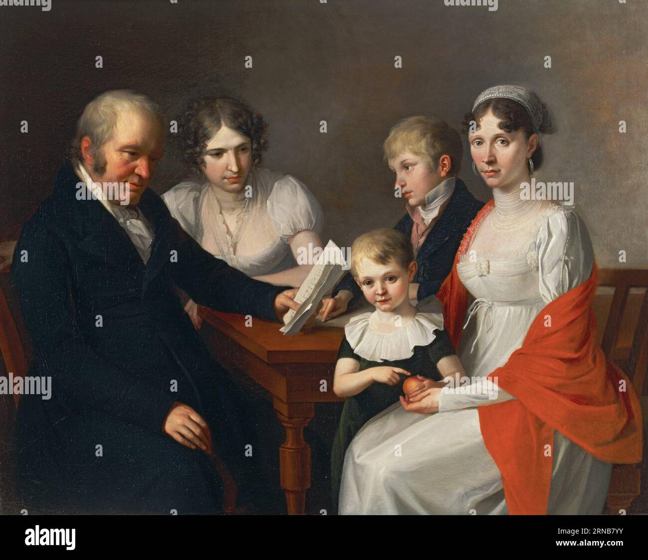 Familie Scheichenpflueg 1811 de Joseph Hauber Banque D'Images