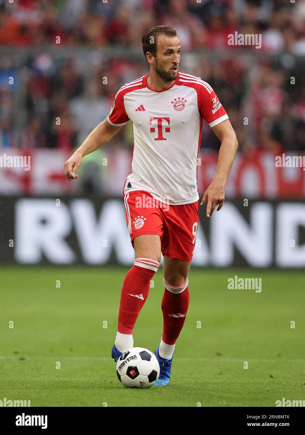 Harry Kane du Bayern Muenchen FC Bayern München - FC Augsburg 27.8.2023 Fussball 1 . Bundesliga saison 2023/ 2024 © diebilderwelt / Alamy stock Banque D'Images