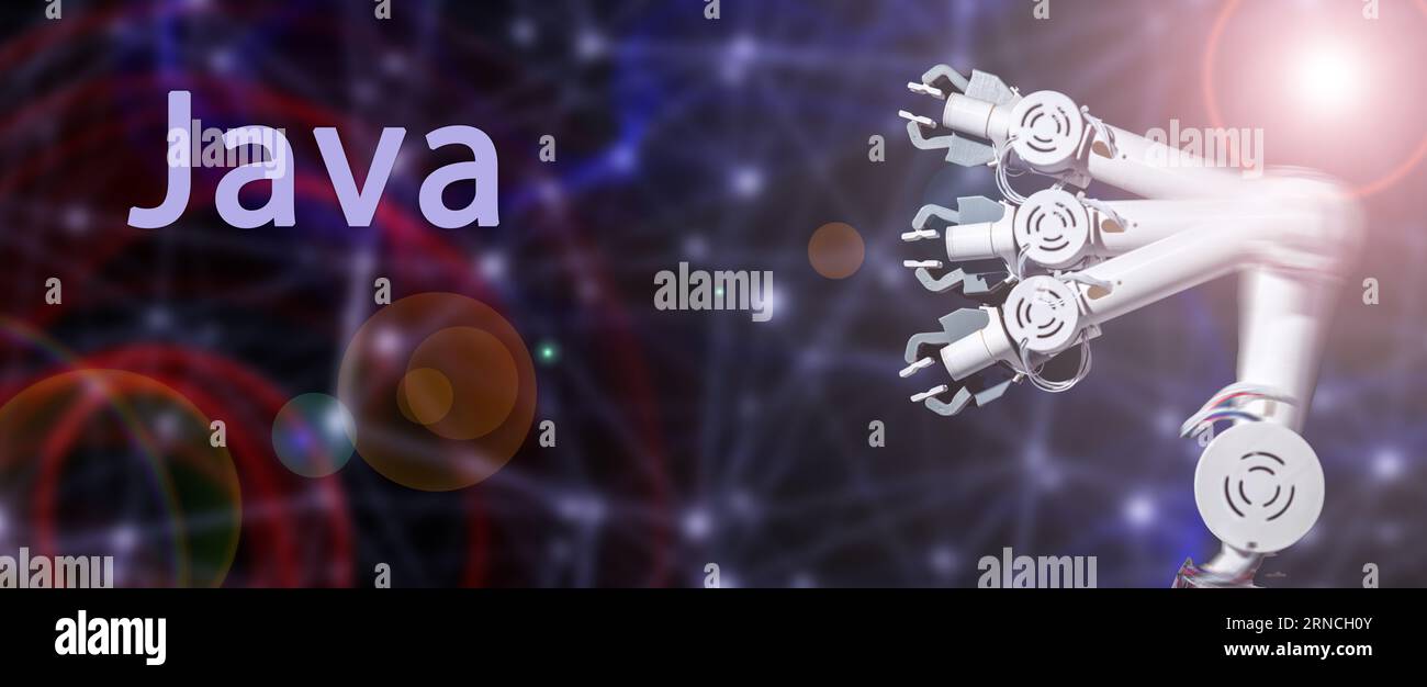 Java Un langage général orienté objet couramment utilisé pour les applications d'entreprise et le développement d'applications mobiles Android. Banque D'Images