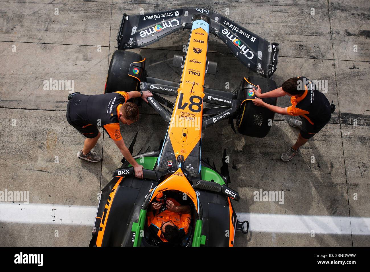 Monza, Italie. 31 août 2023. McLaren F1 Team, Grand Prix de F1 d'Italie à l'Autodromo Nazionale Monza le 31 août 2023 à Monza, Italie. (Photo de HIGH TWO) crédit : dpa/Alamy Live News Banque D'Images
