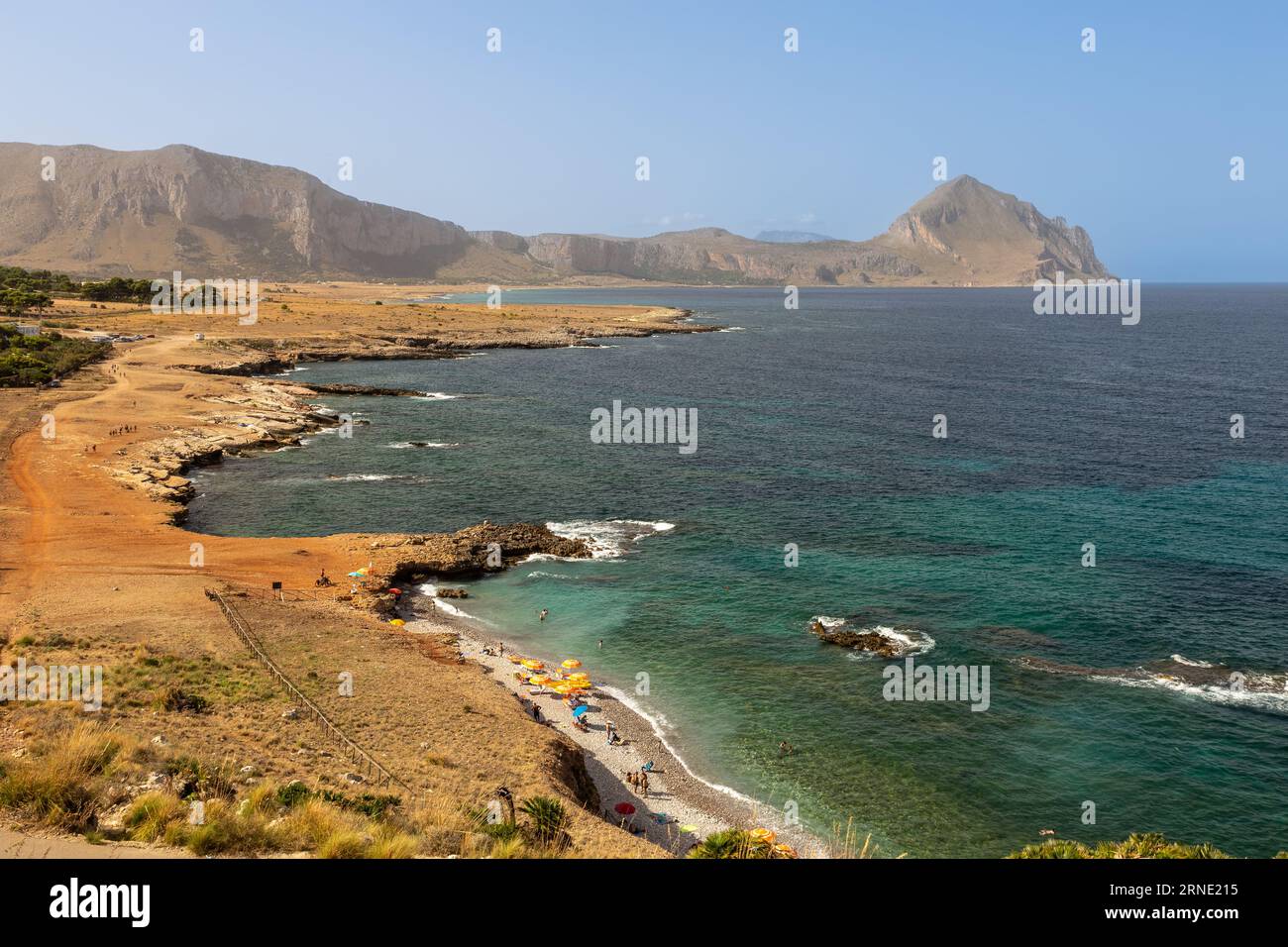 Photo panoramique de la splendide côte sicilienne Banque D'Images