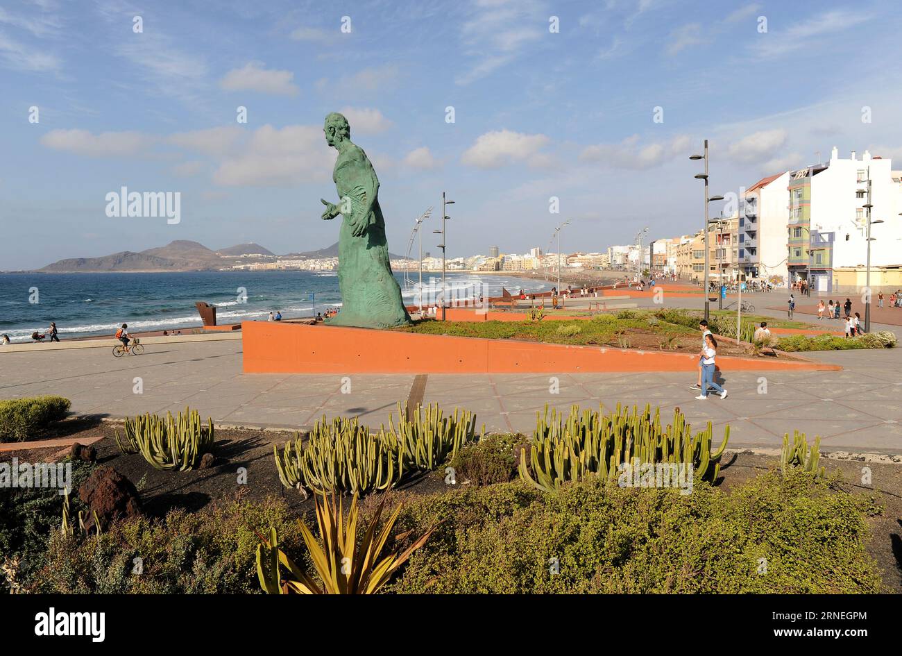 Monument Alfredo Kraus de Victor Ochoa Sierra. Las Palmas de Gran Canaria, Îles Canaries, Espagne. Banque D'Images