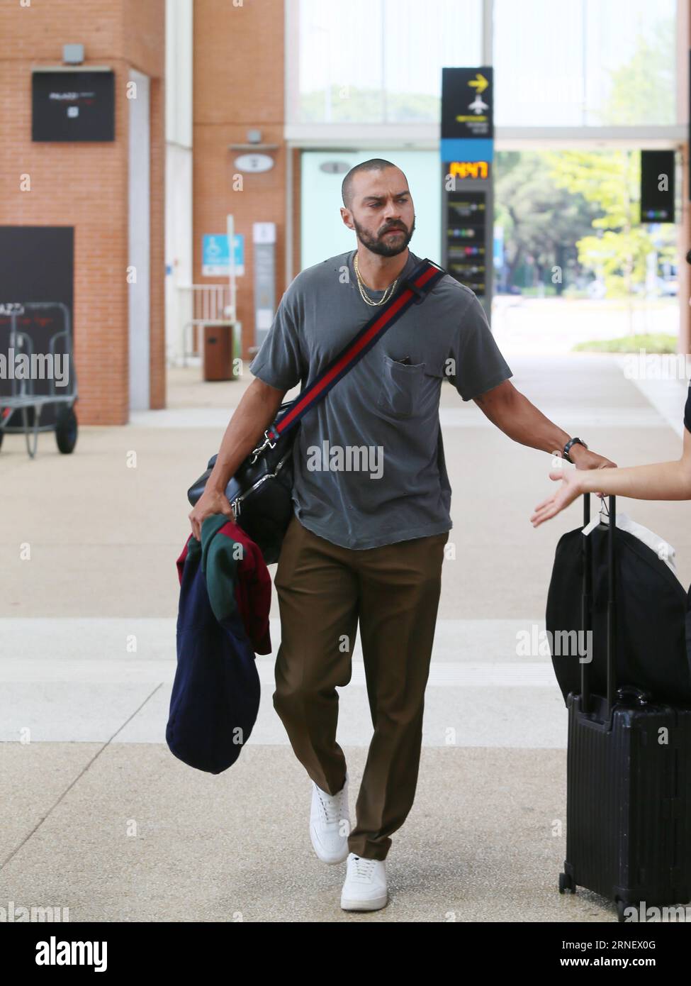Venise, Italie. 01 septembre 2023. Venise, 80e Festival du film de Venise 2023 . Jour 3 - arrivées à l'aéroport - photo : Jesse Williams crédit : Agence de photo indépendante/Alamy Live News Banque D'Images