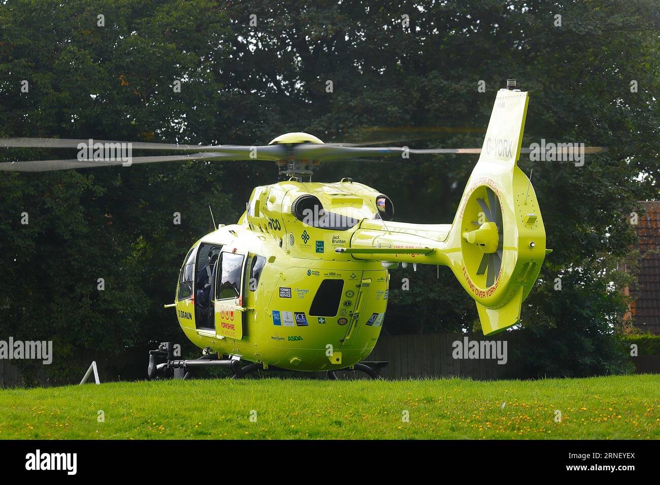Le dernier ajout à la flotte d'hélicoptères Yorkshire Air Ambulance est