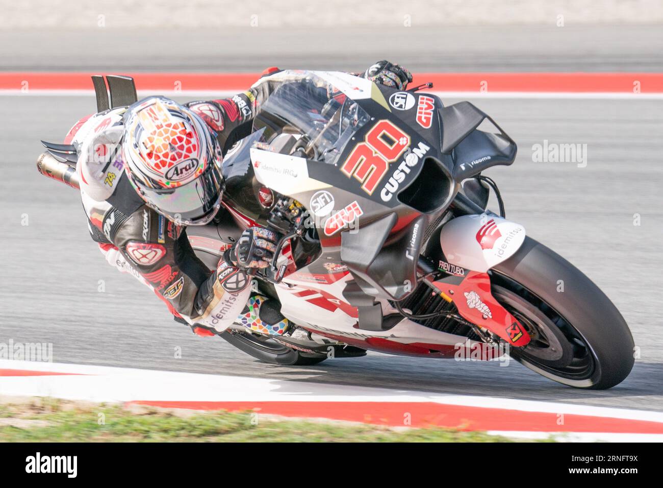 Barcelone, Espagne. 01 septembre 2023. 30 Takaaki Nakagami LCR Honda IDEMITSU lors des essais libres MotoGP Gran Premi Monster Energy de Catalunya vendredi 1-2-3 septembre 2023, au circuit de Barcelona-Catalunya à Barcelone, Espagne. Crédit : Agence photo indépendante/Alamy Live News Banque D'Images