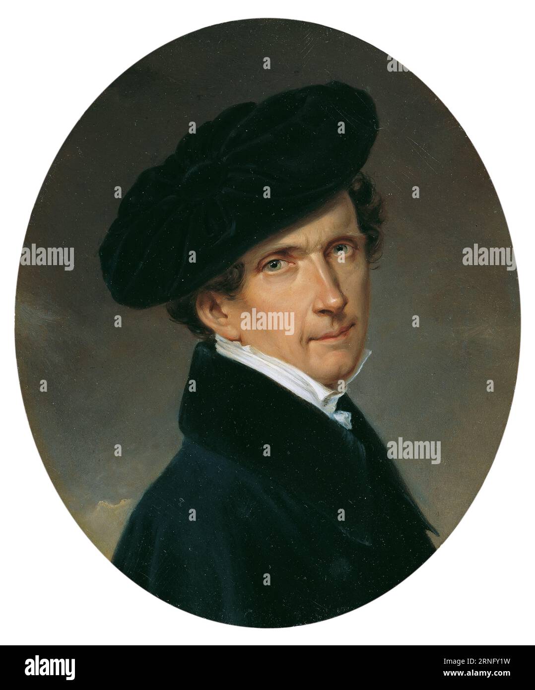Selbstporträt 1836 de Josef Lambert Denk Banque D'Images