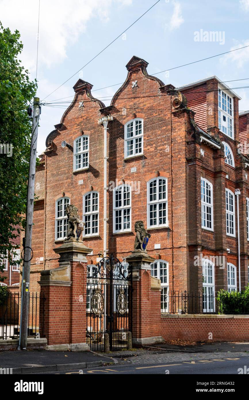 King Edward VII Academy, anciennement King Edward VII Grammar School, King's Lynn. Banque D'Images