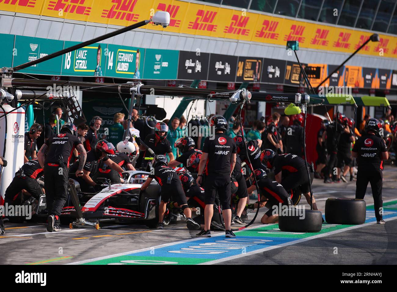 Monza, Italie. 1 septembre 2023. #27 Nico Hulkenberg (DEU, MoneyGram Haas F1 Team), Grand Prix F1 d'Italie à l'Autodromo Nazionale Monza le 1 septembre 2023 à Monza, Italie. (Photo de HIGH TWO) crédit : dpa/Alamy Live News Banque D'Images