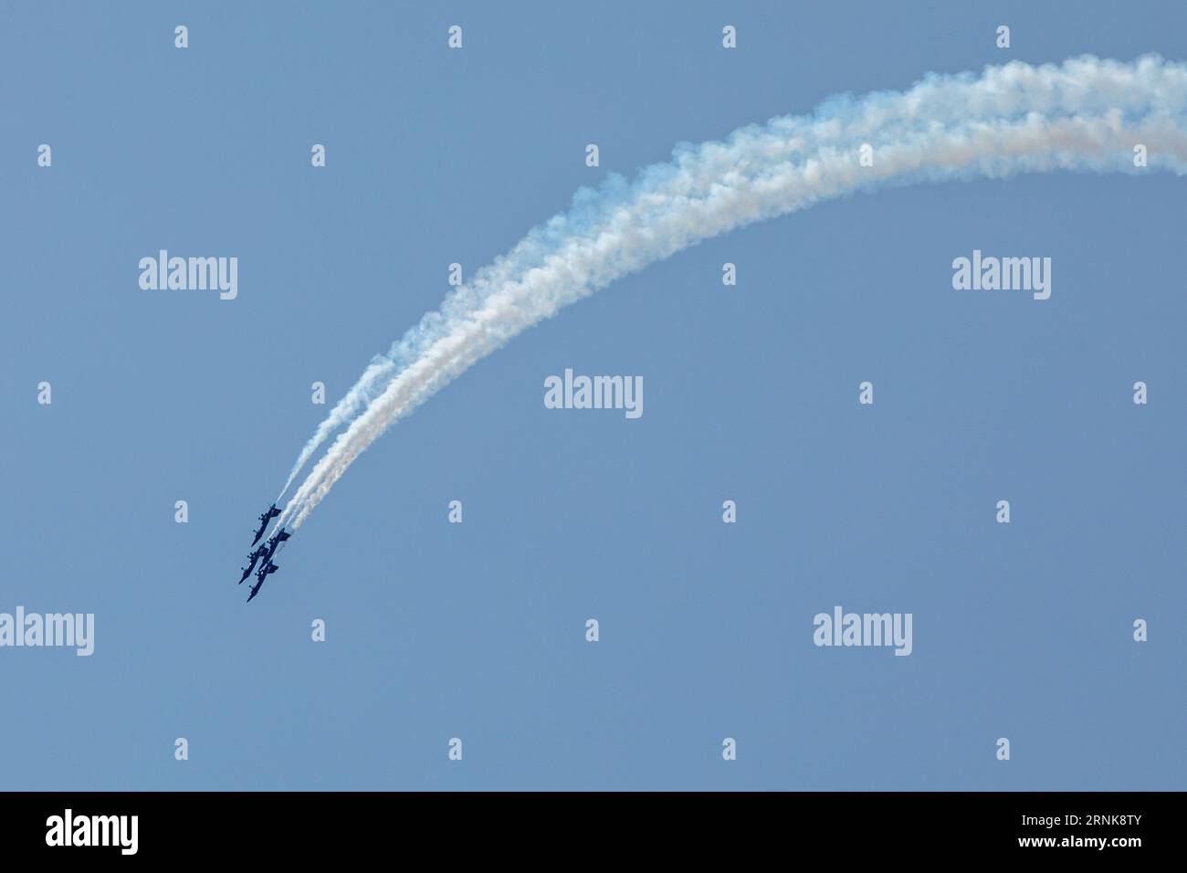Toronto (Canada), 1 septembre 2023. Les membres des Blue Angels de la marine américaine s'entraînent à piloter leurs F/A-18 Super Hornets avant le salon aérien international du Canada. Colin N. Perkel/Alamy Live News Banque D'Images