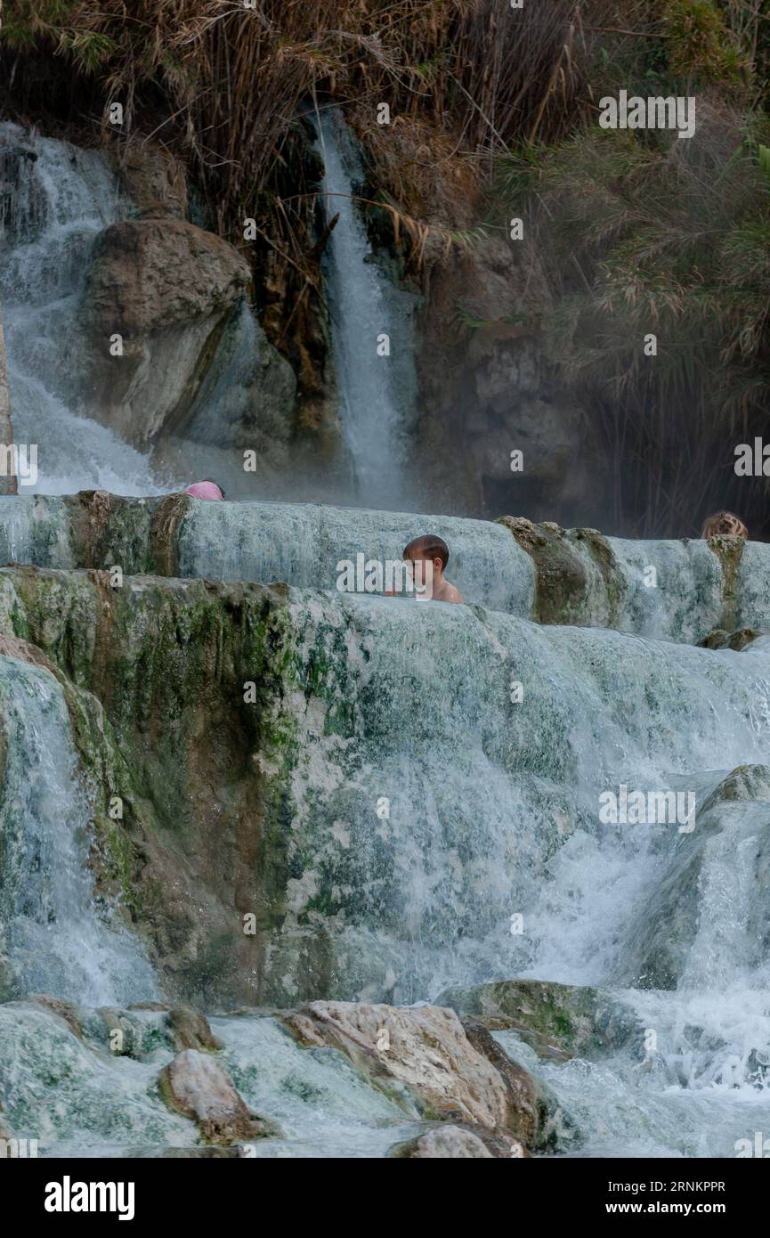 Saturnia est une fraction de la municipalité italienne de Manciano, dans la province de Grosseto, en Toscane. Banque D'Images