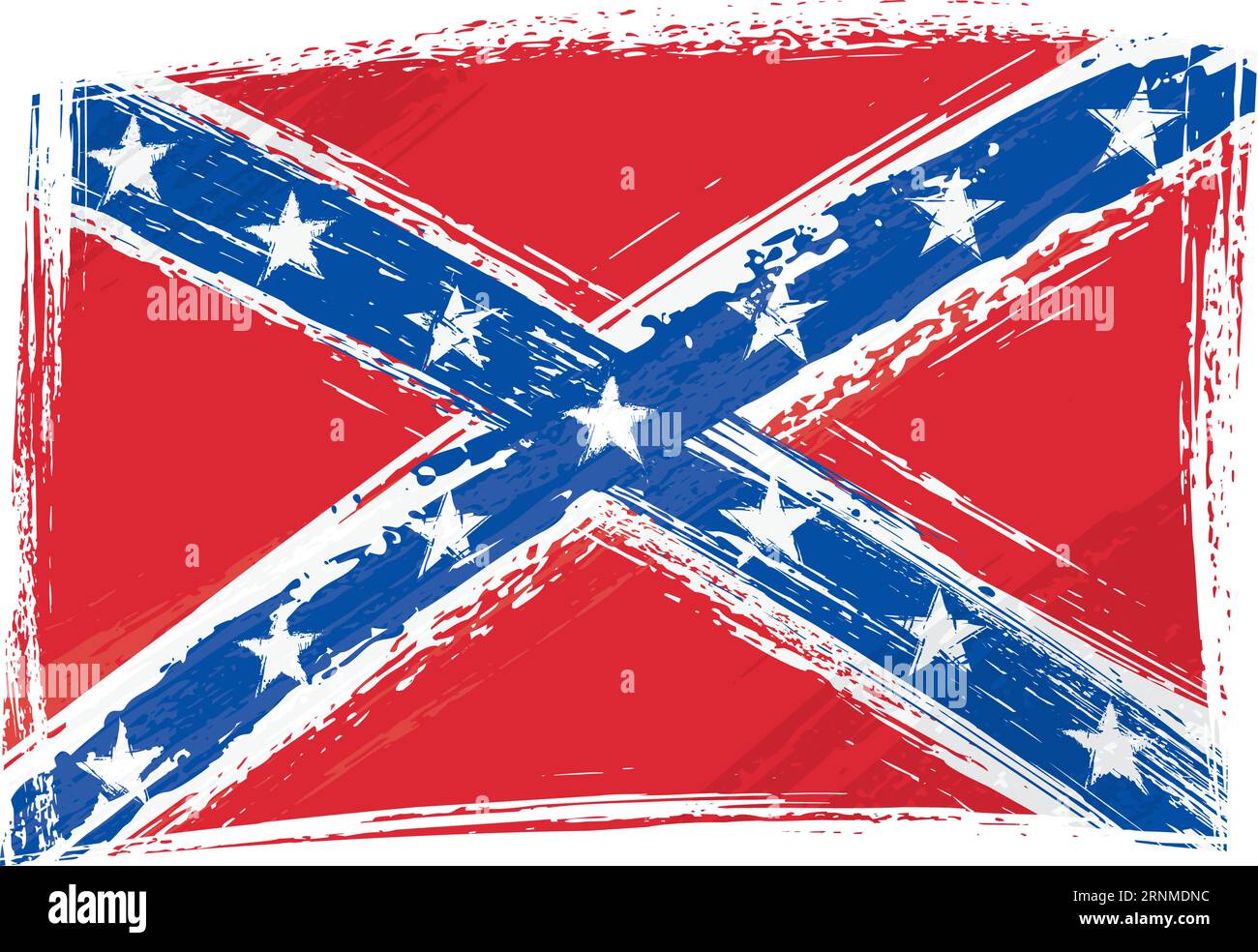 Grunge drapeau confédéré Illustration de Vecteur