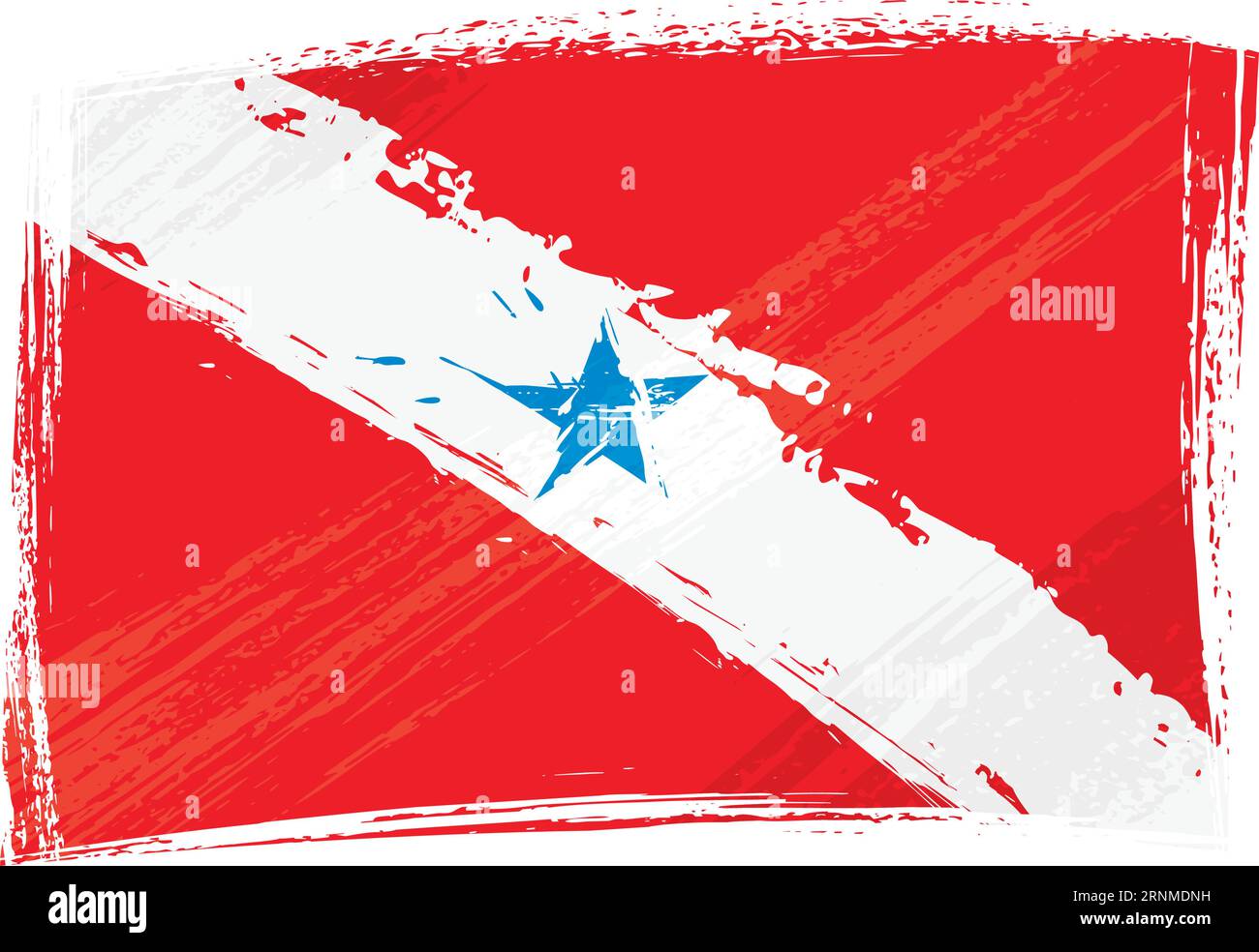 Grunge Para State Flag Illustration de Vecteur