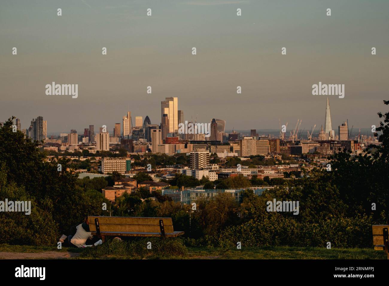 Vue panoramique de la ville de Londres depuis Richmond Banque D'Images