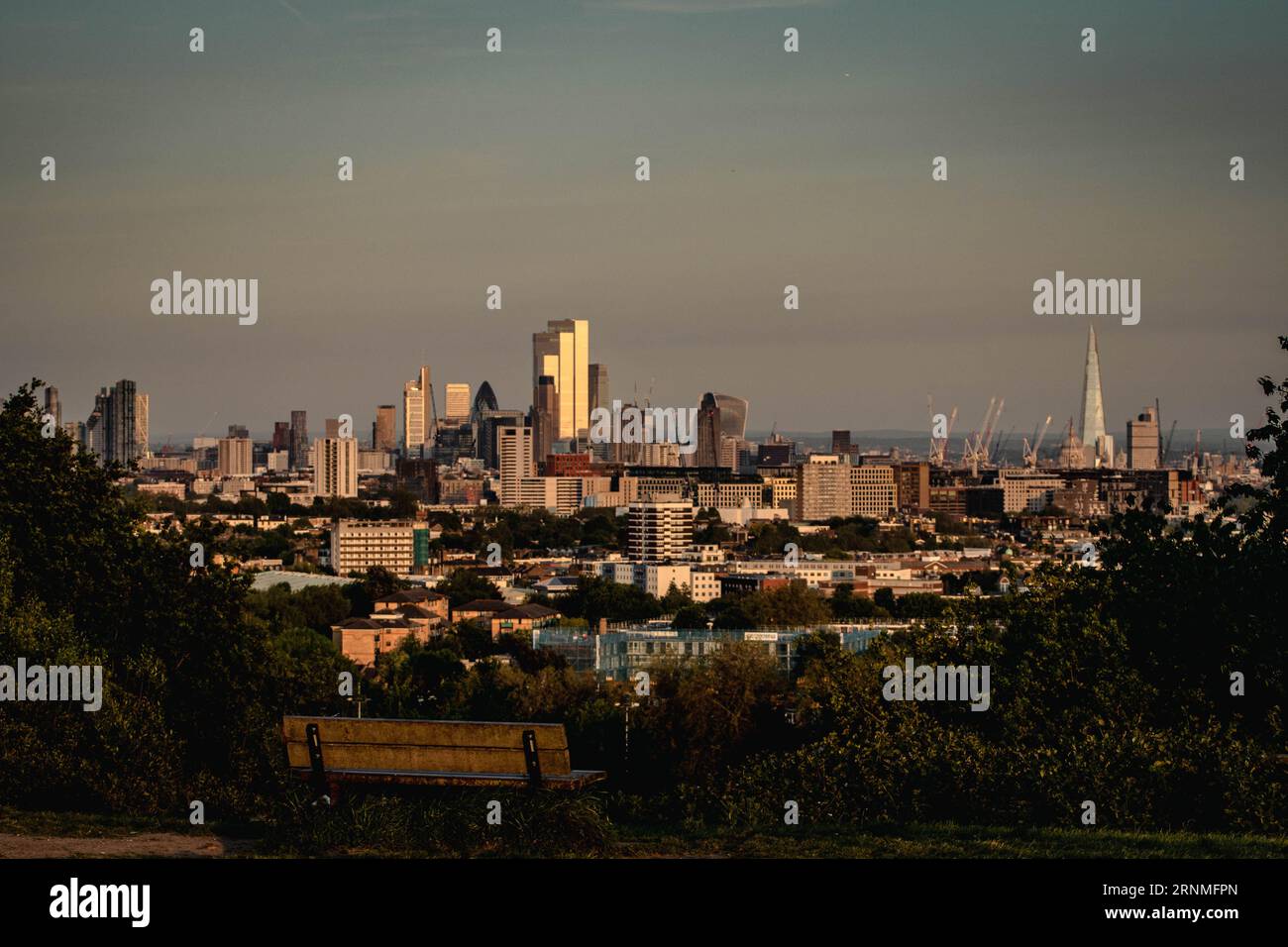 Vue panoramique de la ville de Londres depuis Richmond Banque D'Images