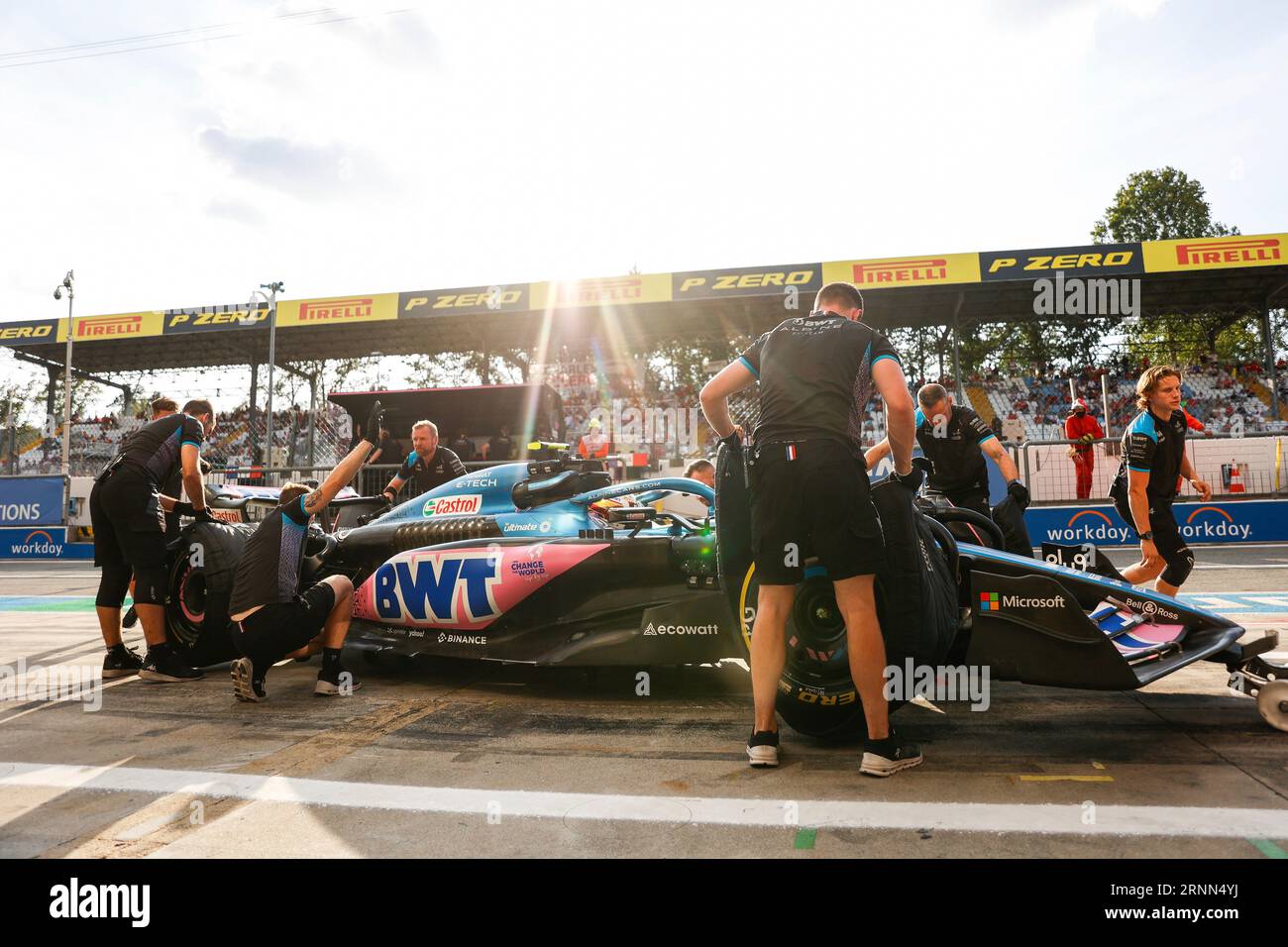Monza, Italie. 1 septembre 2023. #10 Pierre Gasly (FRA, BWT Alpine F1 Team), Grand Prix de F1 d'Italie à l'Autodromo Nazionale Monza le 1 septembre 2023 à Monza, Italie. (Photo de HIGH TWO) crédit : dpa/Alamy Live News Banque D'Images