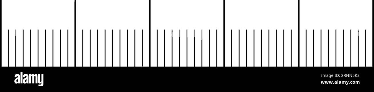 Balance sans couture, compteur analogique créant un thermomètre à règle Illustration de Vecteur