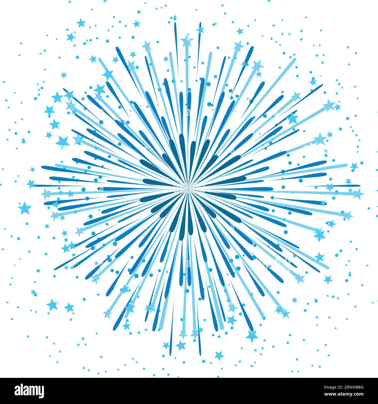 Starburst bleu. Motif radial de faisceau lumineux lumineux Illustration de Vecteur