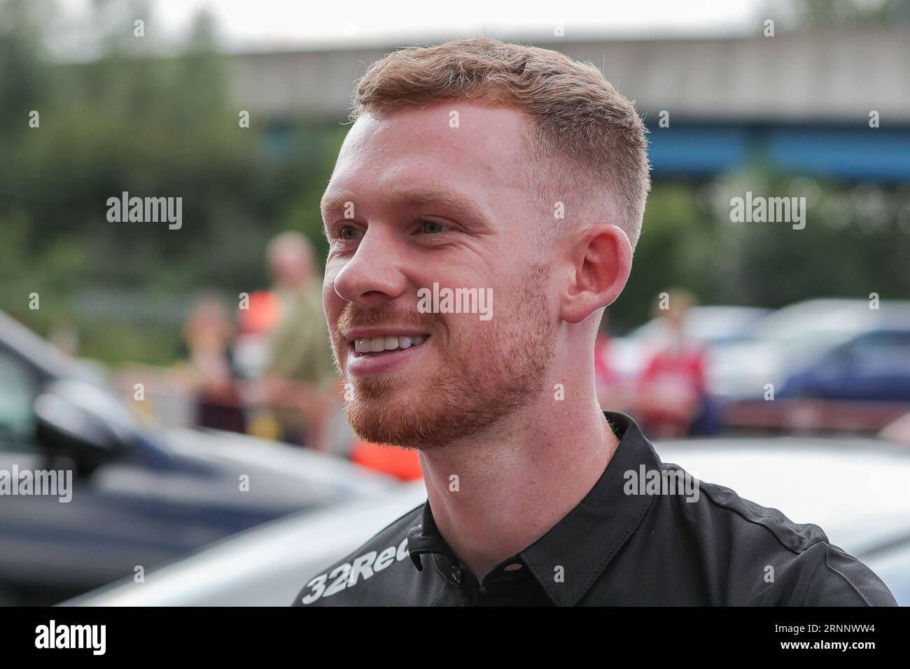 Lewis O'Brien #28 de Middlesbrough prêté par le club de Premier League Nottingham Forest arrive pour le Sky Bet Championship Match Middlesbrough vs Queens Park Rangers au Riverside Stadium, Middlesbrough, Royaume-Uni, le 2 septembre 2023 (photo de James Heaton/News Images) Banque D'Images