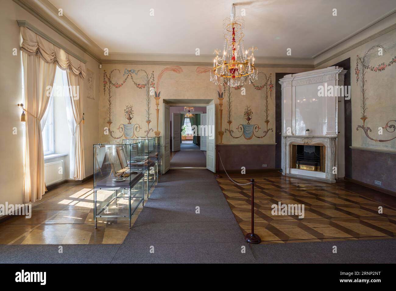 Grand salon à Cesis New Castle Interior - Cesis, Lettonie Banque D'Images