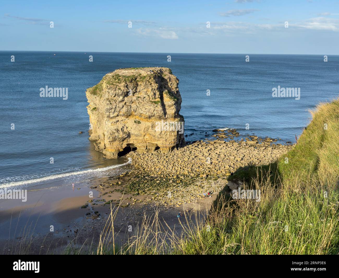 Marsden Rock, Marsden Bay, South Shields, Tyne and Wear, Angleterre, Royaume-Uni Banque D'Images