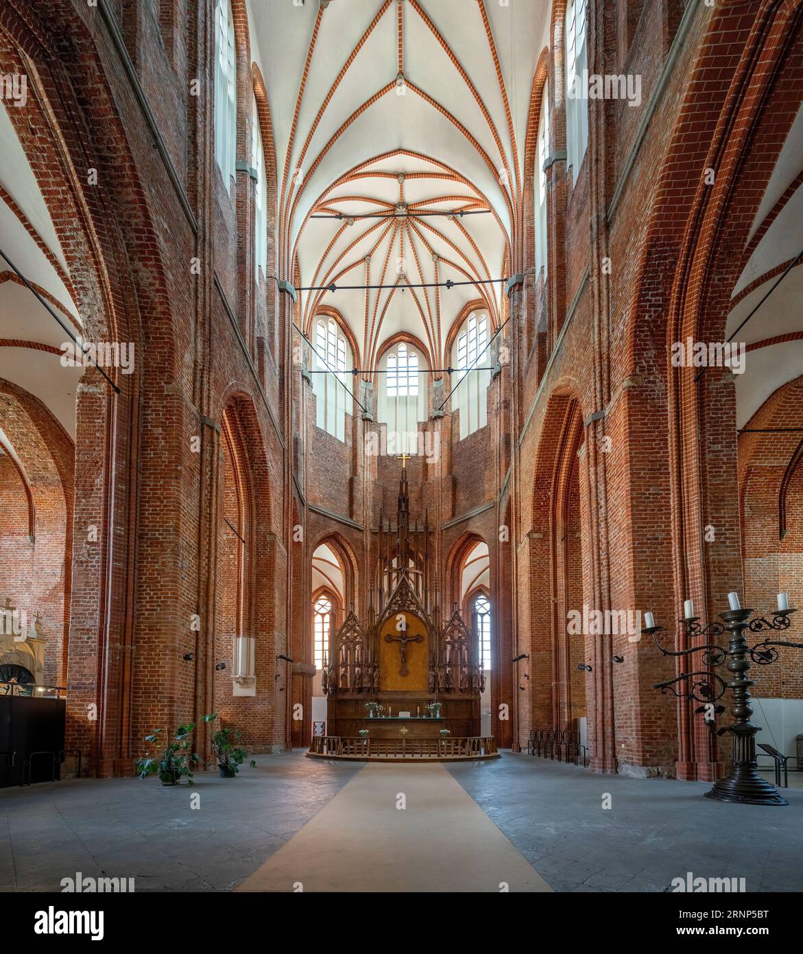 St. Intérieur de l'église Peters - Riga, Lettonie Banque D'Images