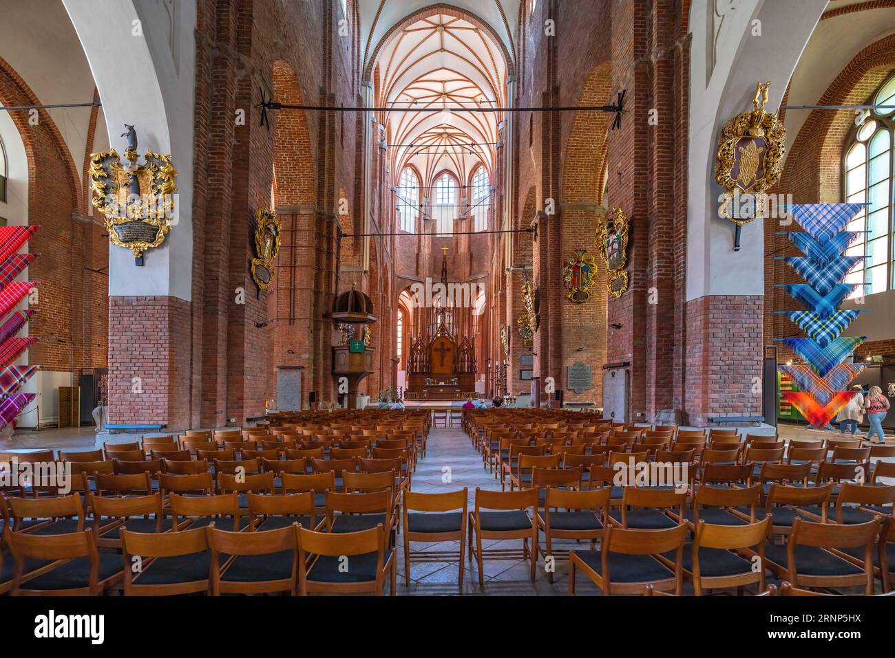 St. Intérieur de l'église Peters - Riga, Lettonie Banque D'Images