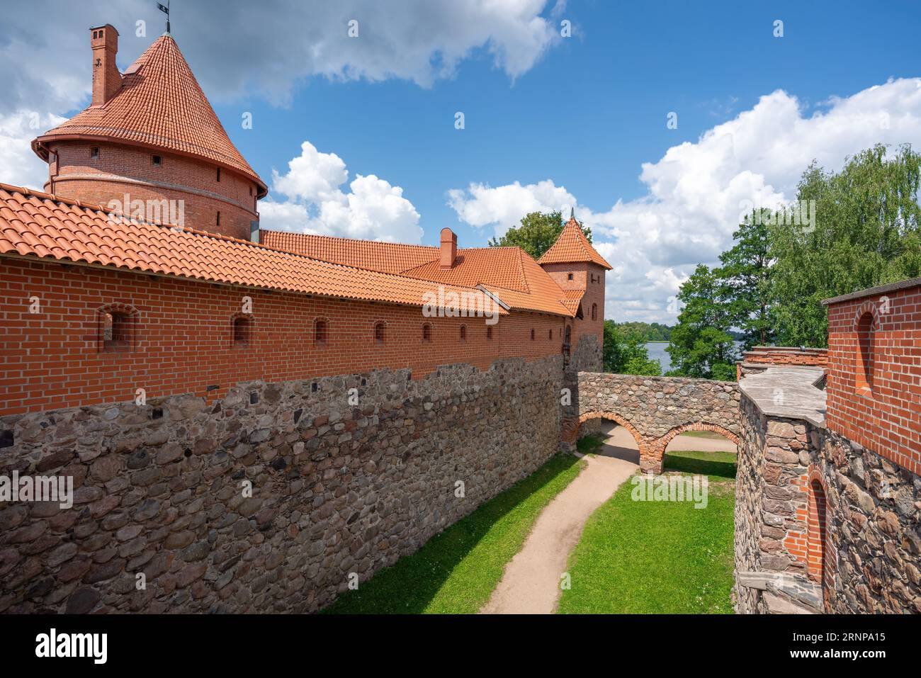 Château de Trakai Island - Trakai, Lituanie Banque D'Images