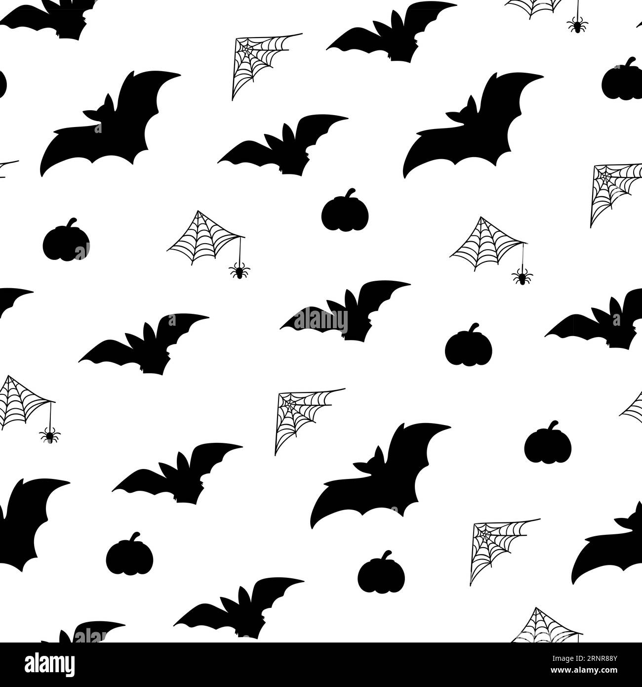 Modèle Halloween sans couture. Illustration vectorielle de fête d'Halloween. toile d'araignée et citrouille sur un fond clair. Motif sans couture vecteur Halloween. Illustration de Vecteur